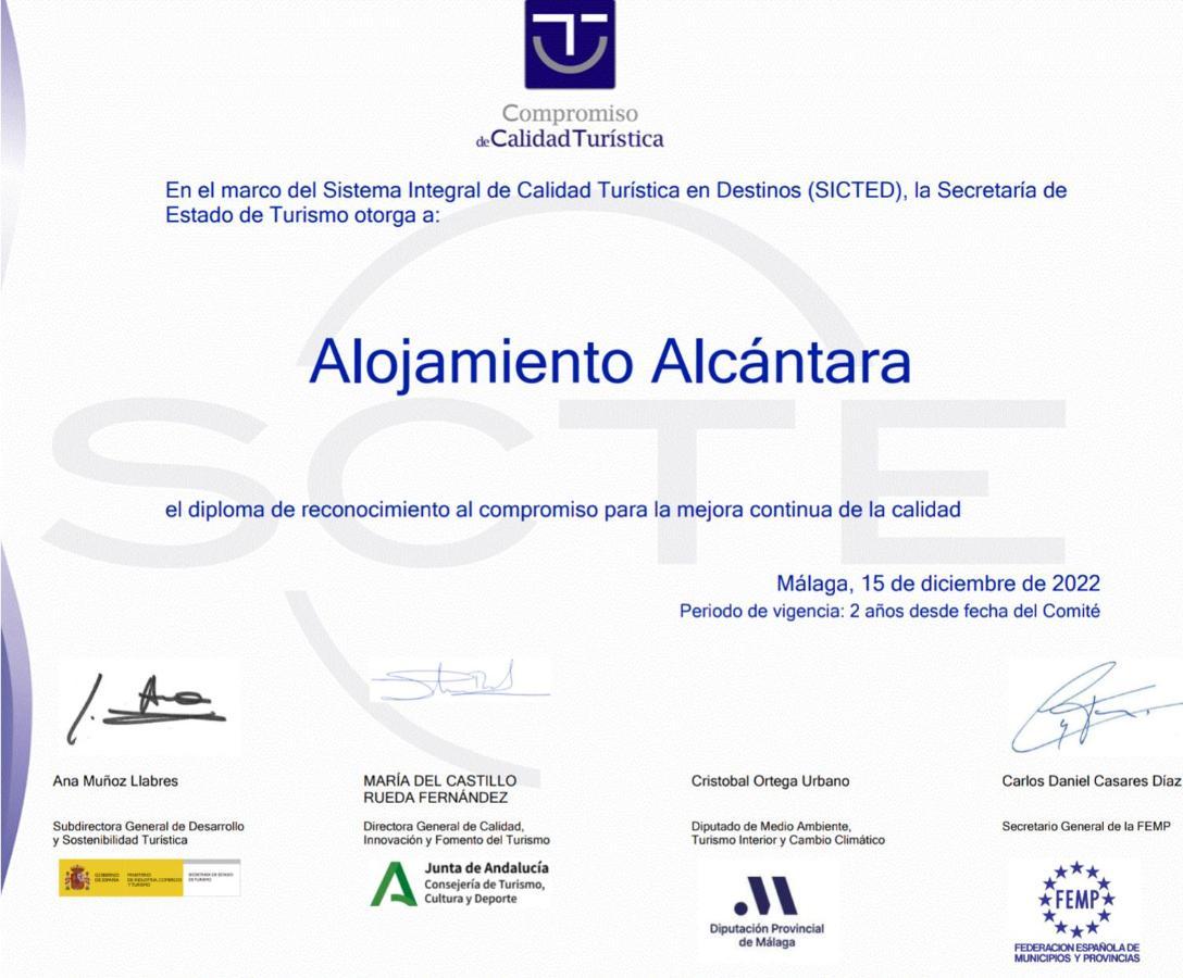 Alojamiento Alcantara Álora Exterior foto
